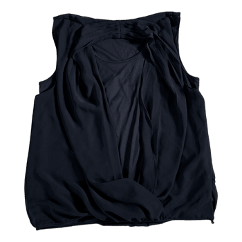 Black sleeveless top