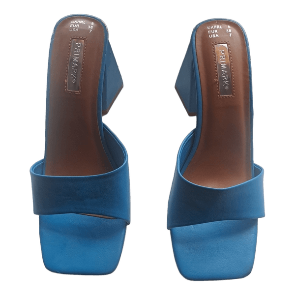 Mėlynos Primark aukštakulnės basutės