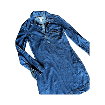 Denim shirt dress