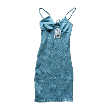 Sininen mekko bershka