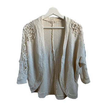 Beige knitted cardigan