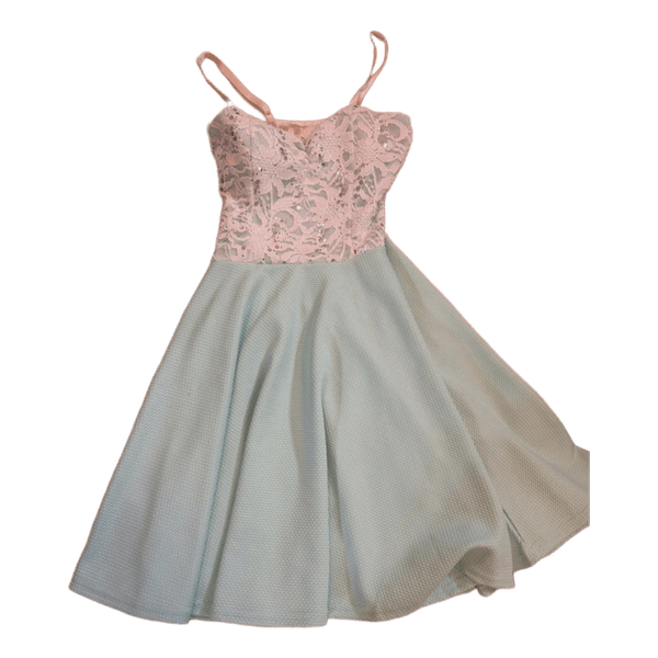 Vintage woman’s Mint green lace dress
