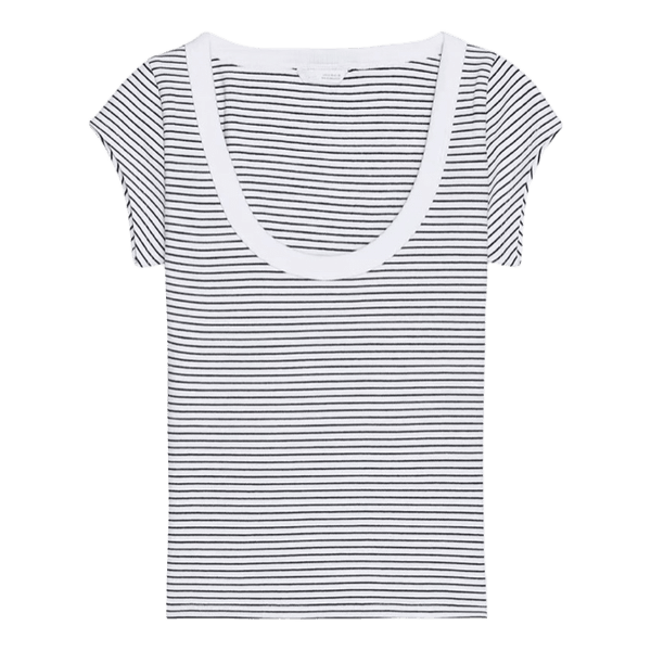 Stribet top fra Zara