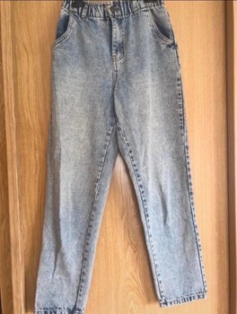 Blue denim jeans
