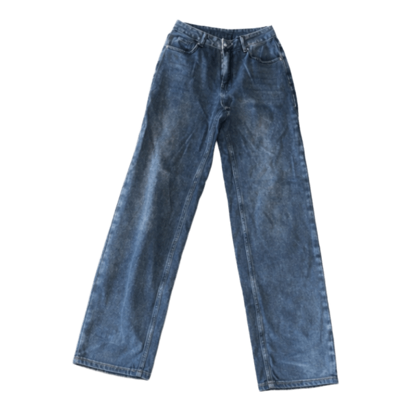 Black straight jeans