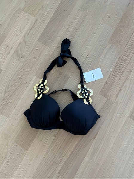 Aubade Bikini top black-gold 80A