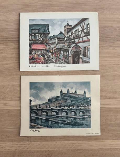 Vintage postcards, Rüdesheim am Rhein