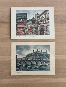 Vintage postcards, Rüdesheim am Rhein