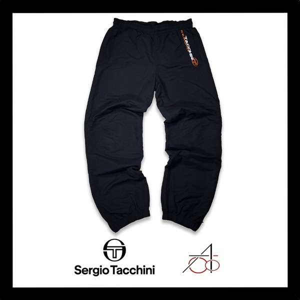 Sergio Tacchini black track pants