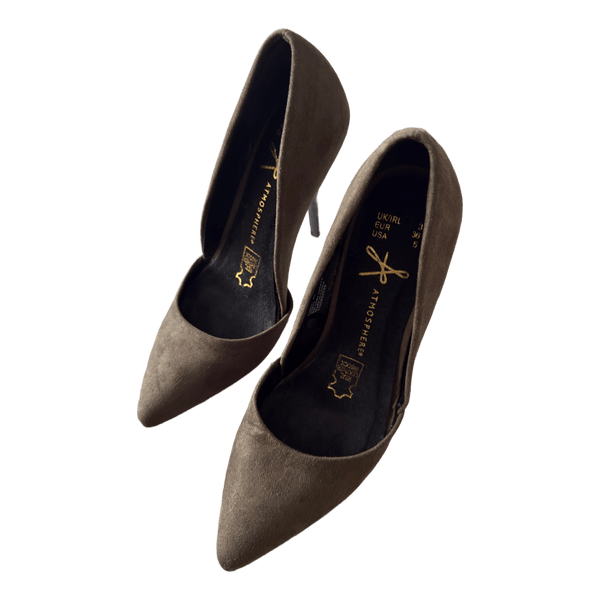Atmosphere green pointed heels