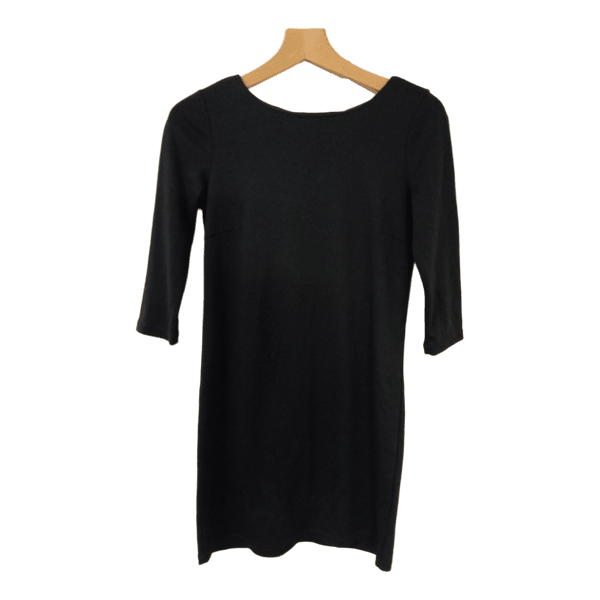 Black mini dress
