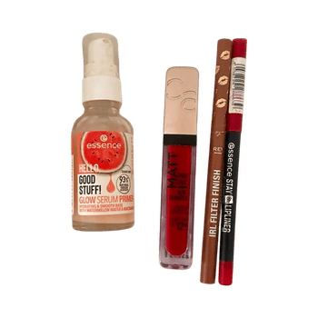 Halvat huulimeikit ja primer | essence, catrice, revolution