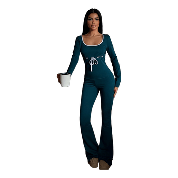 Dark green jumpsuit