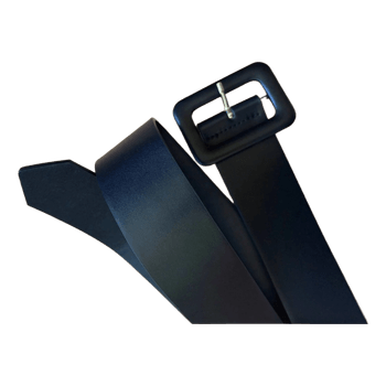 Black leather belt