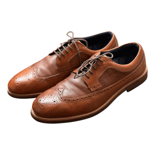 Brown leather brogues