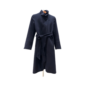 Tiger of Sweden navy wool coat