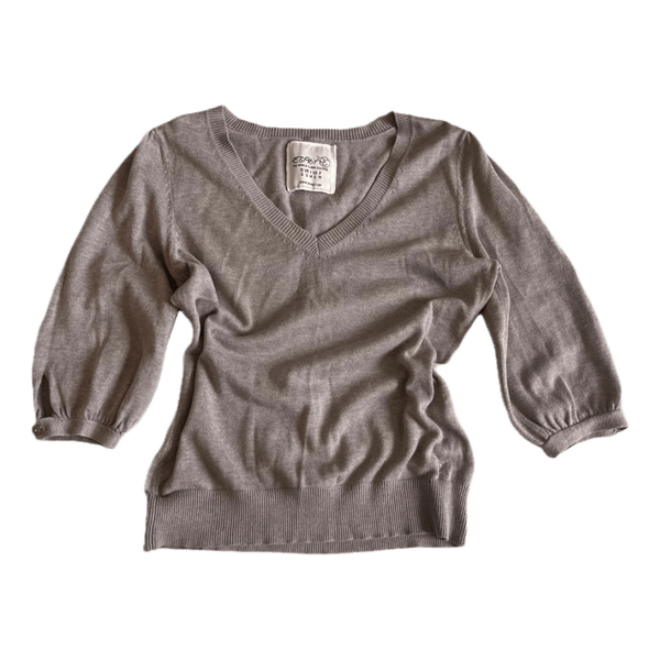 Vintage EDC by Espirit Beige V-neck sweater