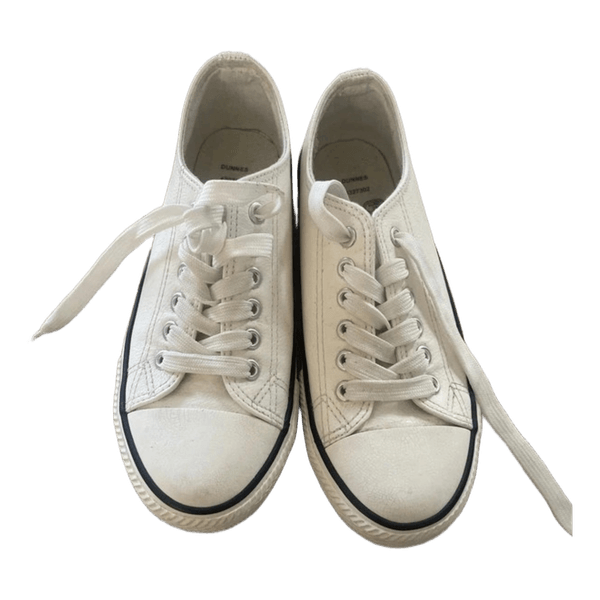 Dunnes white canvas sneakers