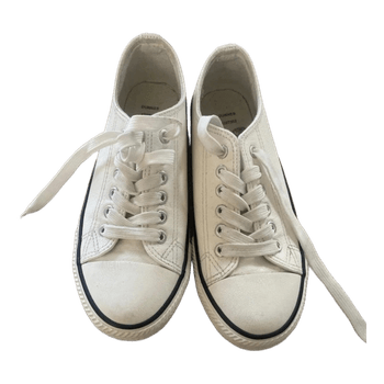 Dunnes white canvas sneakers
