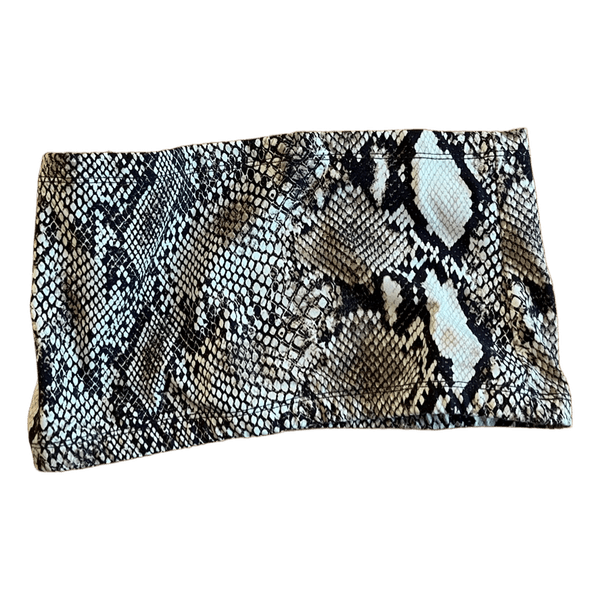 /STAY snakeskin print top