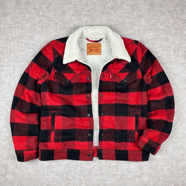 Levi's Women’s Plaid Sherpa Jacket