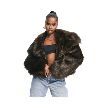 Asos ruskea keinoturkis, koko 38