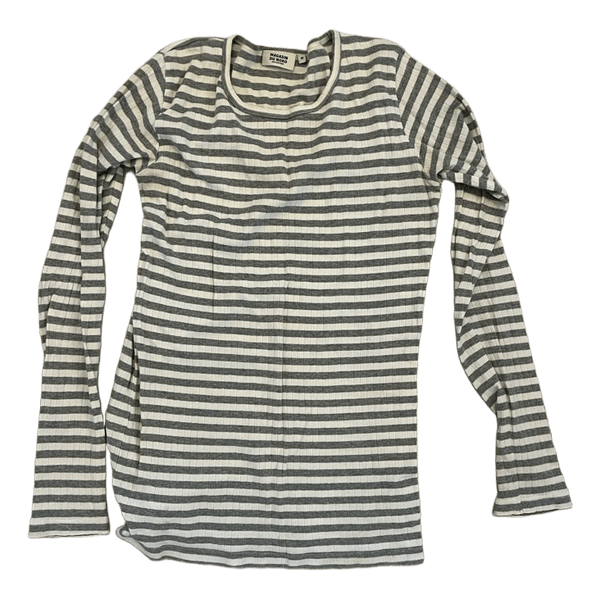 Stribet langærmet bluse