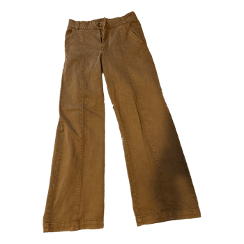 Brown wide-leg jeans