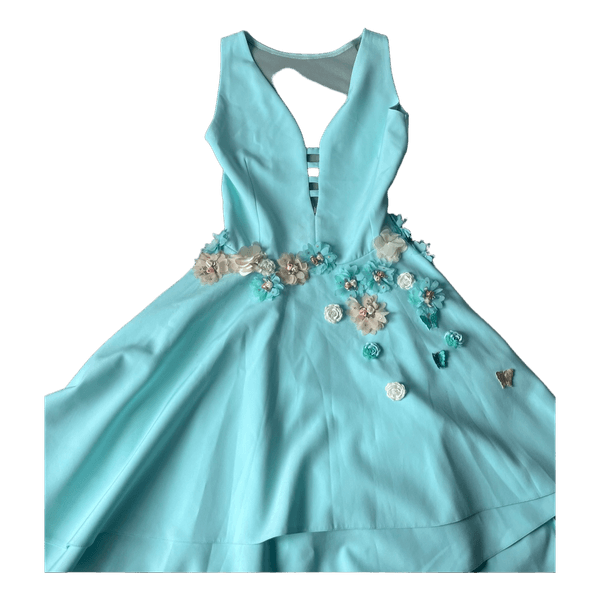 Light blue floral dress
