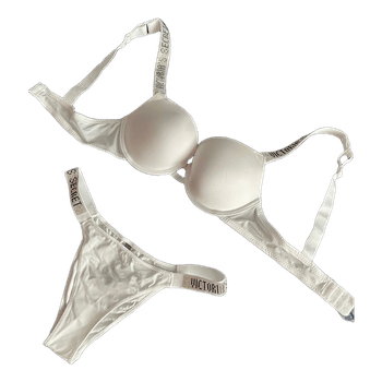 Baltas Victoria's Secret apatinis trikotažas