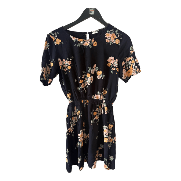 Black floral dress