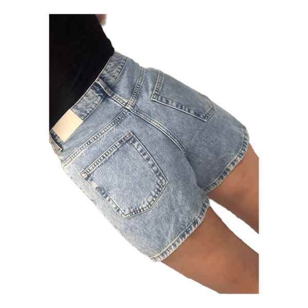 Blue denim shorts