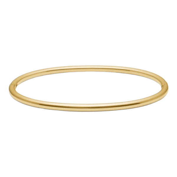 Forgyldt oval armring
