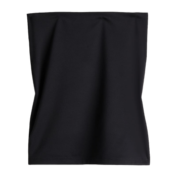 Black microfiber tube top