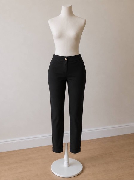Et Vous Black tailored cropped trousers