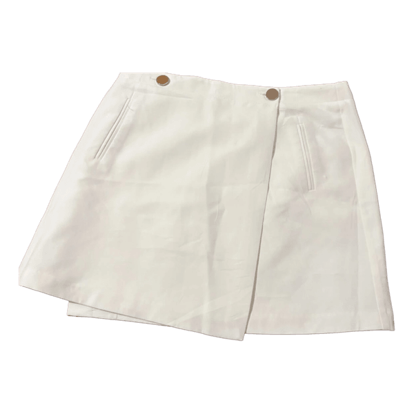 Jupe blanche portefeuille