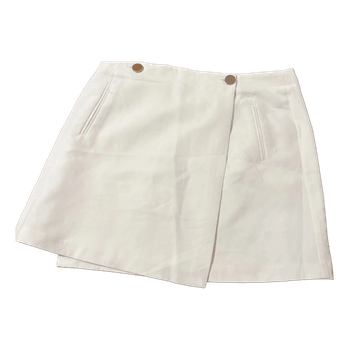 Jupe blanche portefeuille