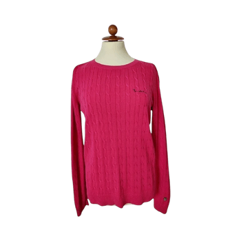 Bondelid Hot Pink Cable Knit Sweater S