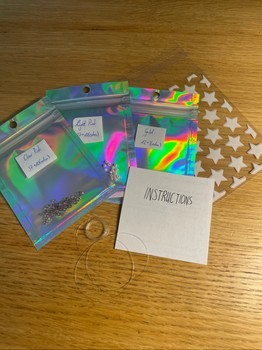 Beaded pink bracelet DIY kit