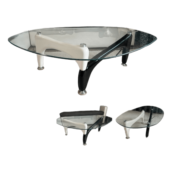 Modern glass coffee table