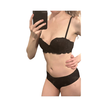 Mustat balconette rintsikat 75A