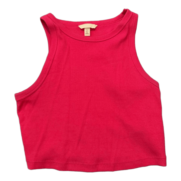 Pink ribstrikket H&M top