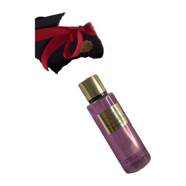 Pink shimmer body mist