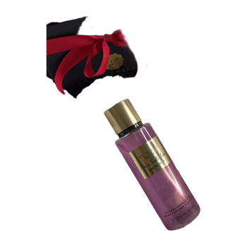 Pink shimmer body mist