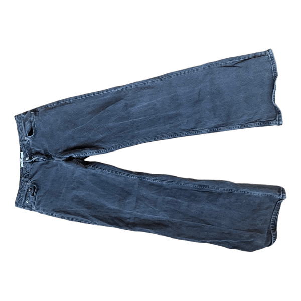 Grå NA-KD wide leg jeans