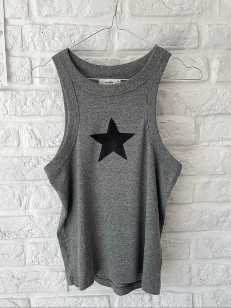 Grey star tank top