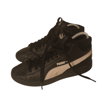 Musta korkeavartinen tenniskenkä koko 38