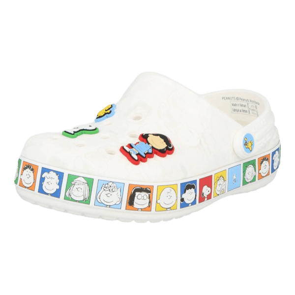 White Peanuts Crocs clogs 32-33 size