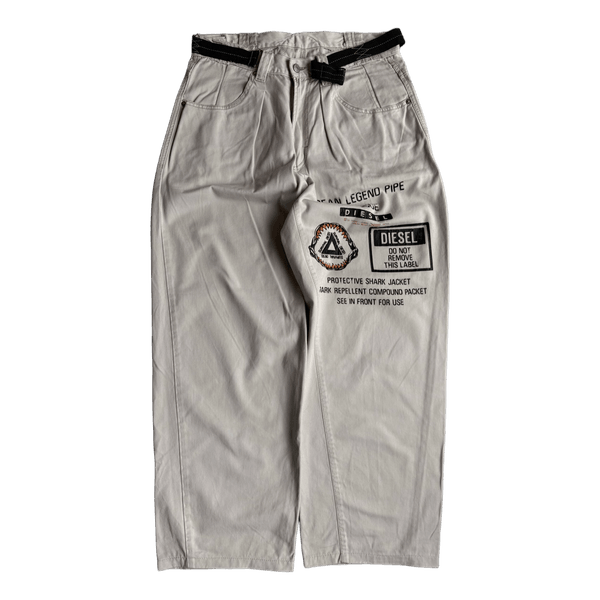 RARE Vintage Baggy Diesel “Ocean Legend / Pipe Rescue” Pants Late 90’s Archival Era
