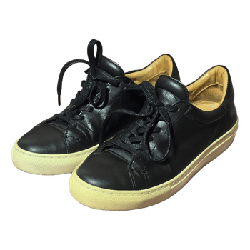 By Malene Birger black genuine leather sneakers 36